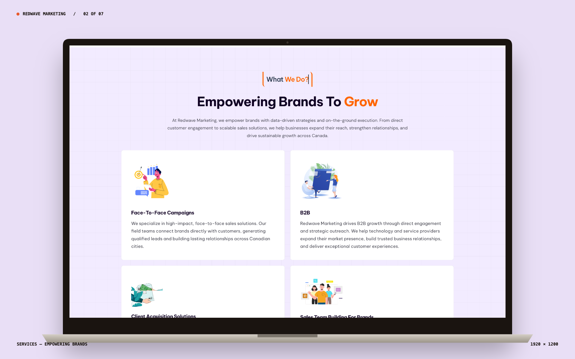 Redwave Marketing — Service Section