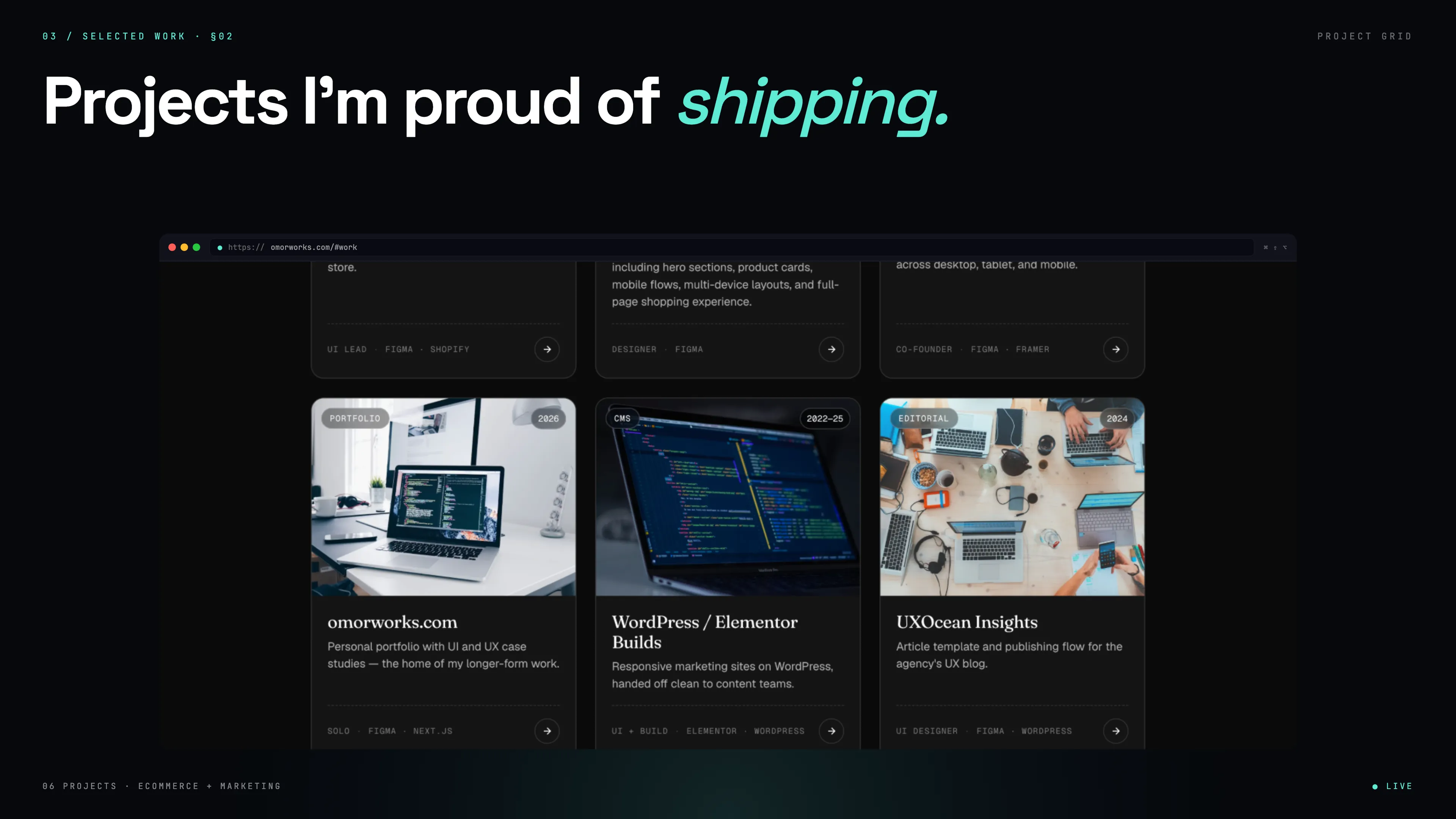 omorworks.com — Selected Work