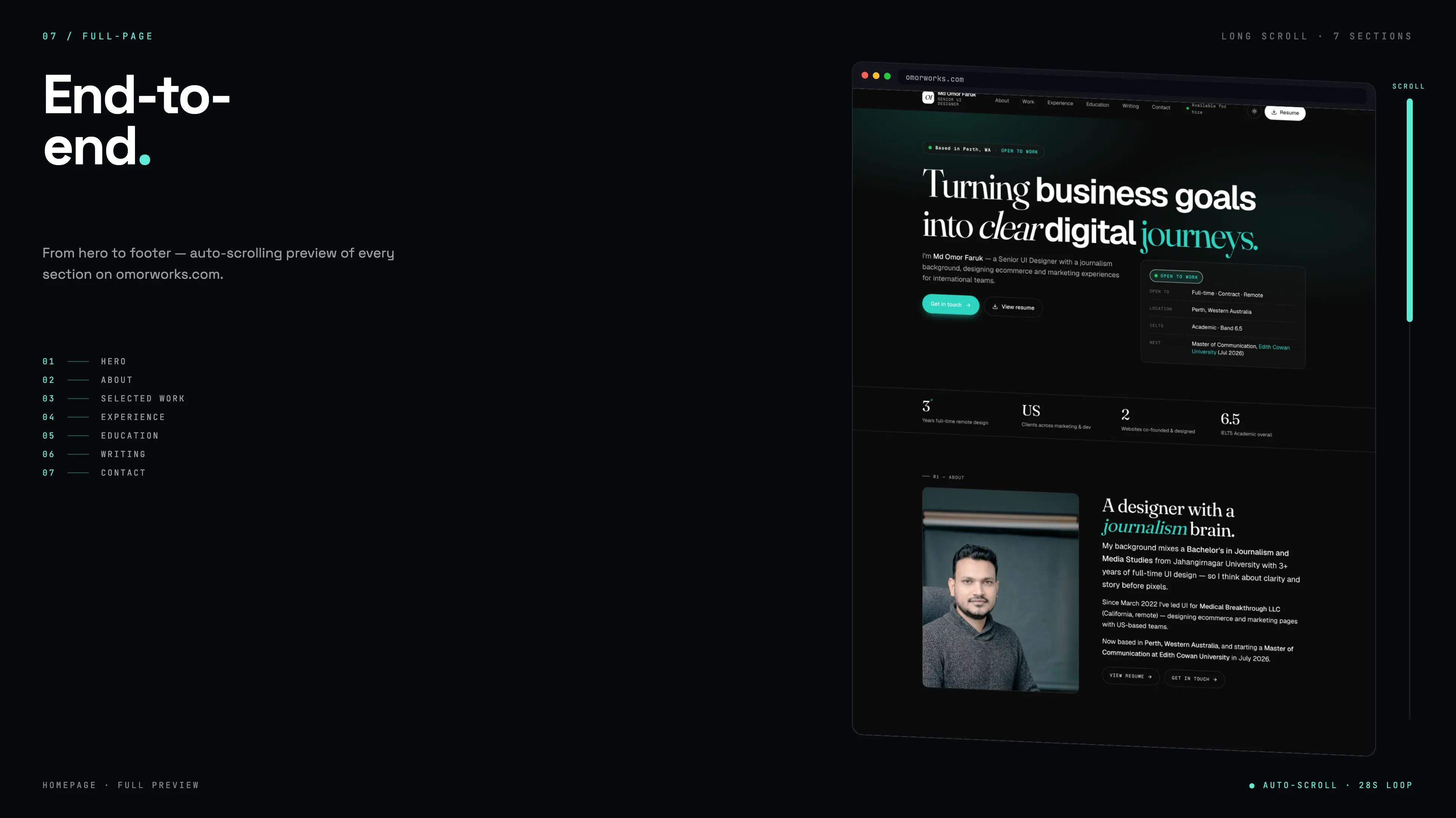 omorworks.com — Full-page preview